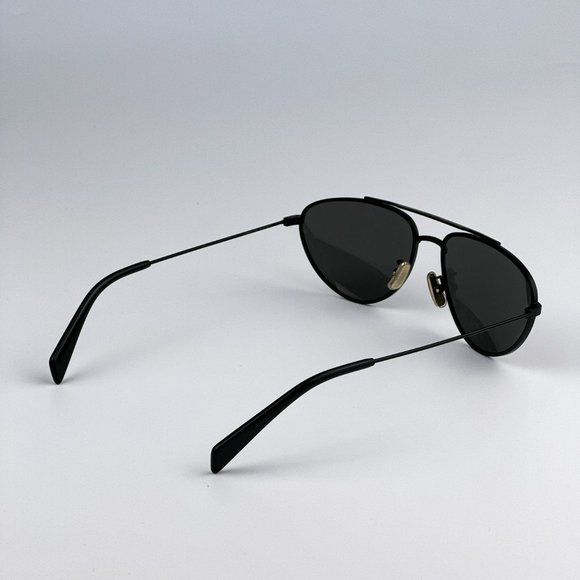 Celine CL40077U 02A Sunglasses Matte Black Smoke Pilot Unisex CL 40077U - Picture 8 of 13